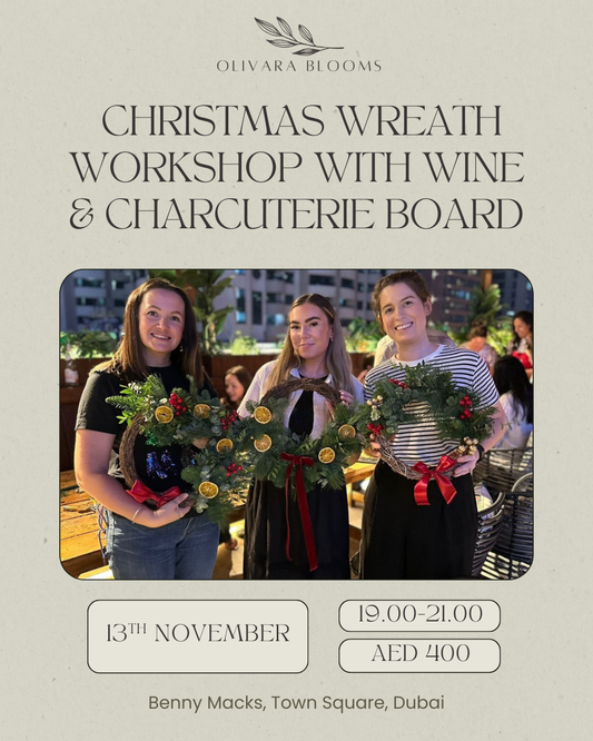 Festive Wreath Making Workshop with Drinks & Cheese Board – Benny Mack’s, Town Square