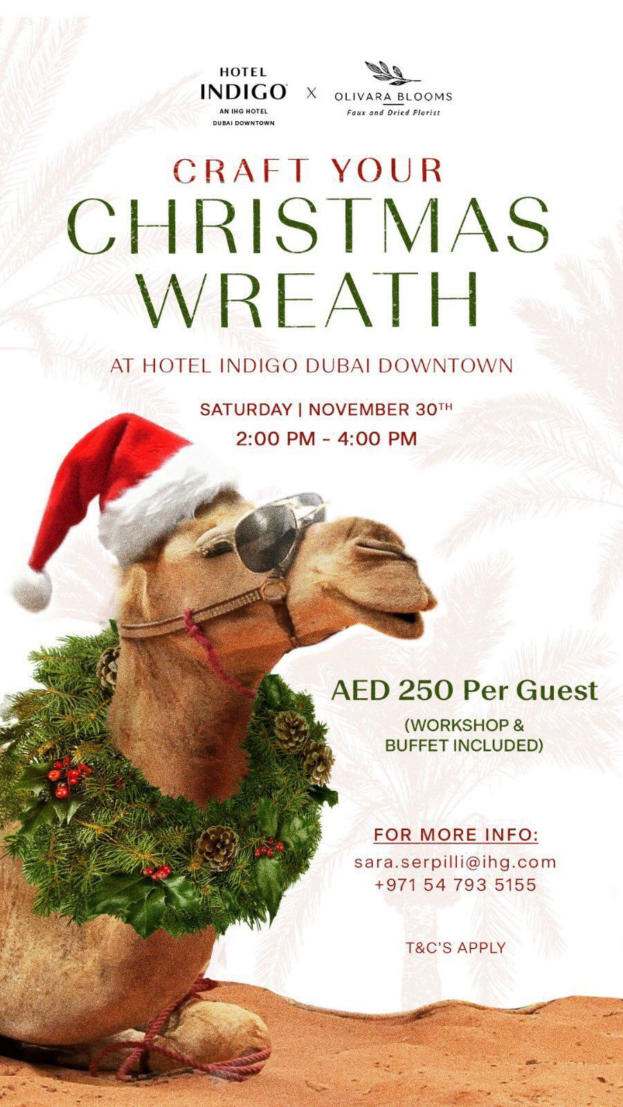 Hotel Indigo Dubai Downtown Wreath Workshop