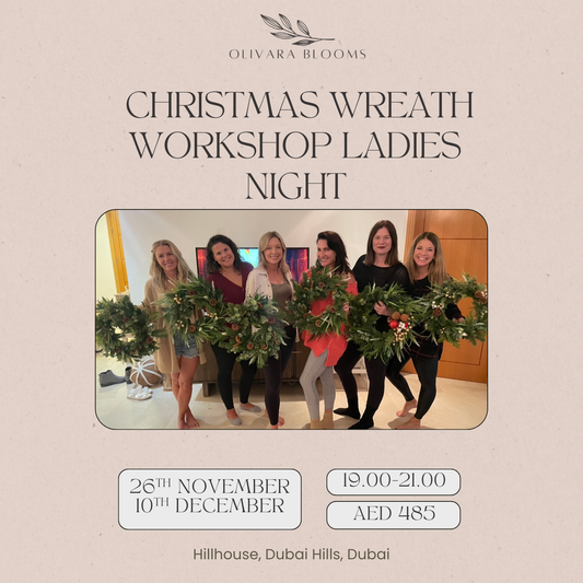 Festive Wreath Making Workshop with Dinner &amp; Drinks – Hillhouse Brasserie, Dubai Hills