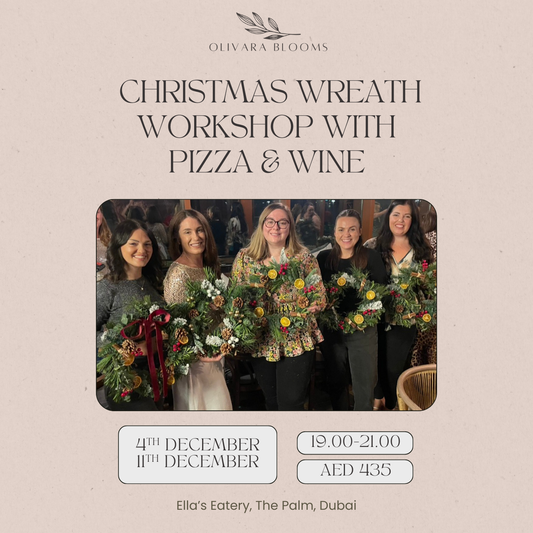 Festive Wreath Making Workshop with Pizza & Wine – Ella’s Eatery, Palm Jumeirah